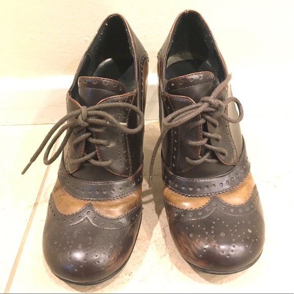 BONGO vintage 90s heeled oxfords ankle booties 7 - Picture 4 of 9